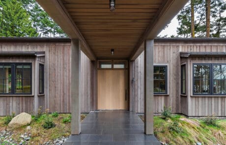 Friday Harbor Remodel view facing front door | True Bearing Built